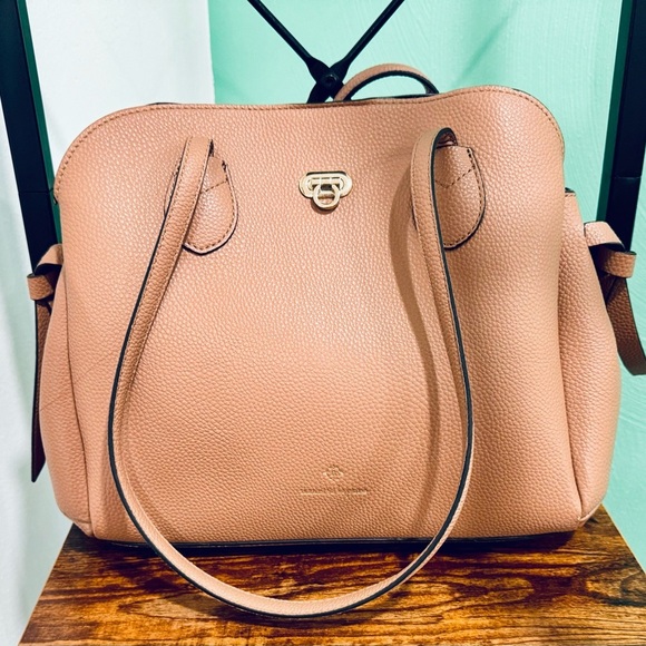 Nanette Lepore tan faux leather handbag - Picture 2 of 7